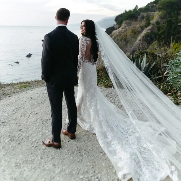long fitted wedding dresses Julie